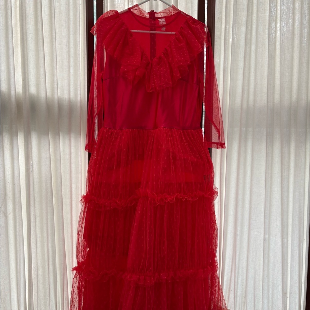 Beetlejuice Lydia Red Wedding Dress Costume
